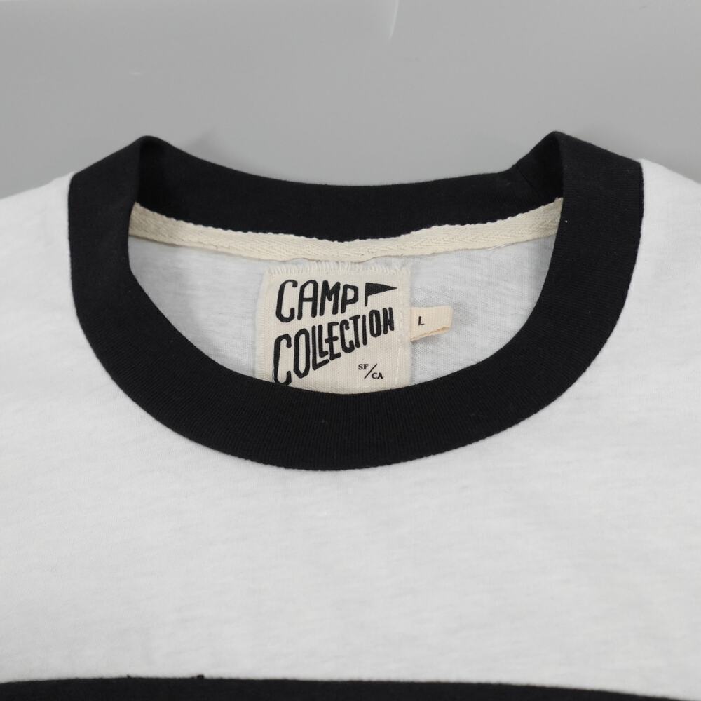 2 Stranger Things Camp Collection Tee Womens Large Ringer 80s Cosplay Halloween - Picture 13 of 16